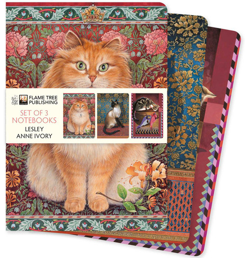 Lesley Anne Ivory Set of 3 Standard Notebooks by Flame Tree Studio, 9781835629888