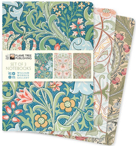 William Morris Gallery Set of 3 Standard Notebooks by Flame Tree Studio, 9781835629895