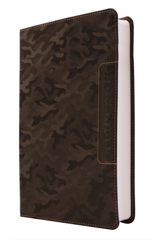 NIV, Boys' Bible, Leathersoft, Brown Camo, Comfort Print by Zondervan, 9780310455097