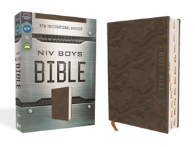 NIV, Boys' Bible, Leathersoft, Brown Camo, Thumb Indexed Tabs, Comfort Print by Zondervan, 9780310462149