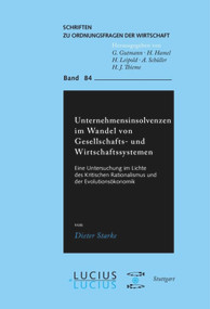Unternehmensinsolvenzen im Wandel von Gesellschafts- und Wirtschaftssystemen (German Edition) by Dieter Starke, 9783828203952