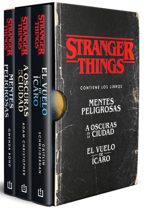Estuche Stranger Things (Contiene: Mentes peligrosas / A oscuras en la ciudad / El vuelo de Ícaro) / Stranger Things Boxed Set (Spanish Edition) by Caitlin Schneiderhan, 9788466382588
