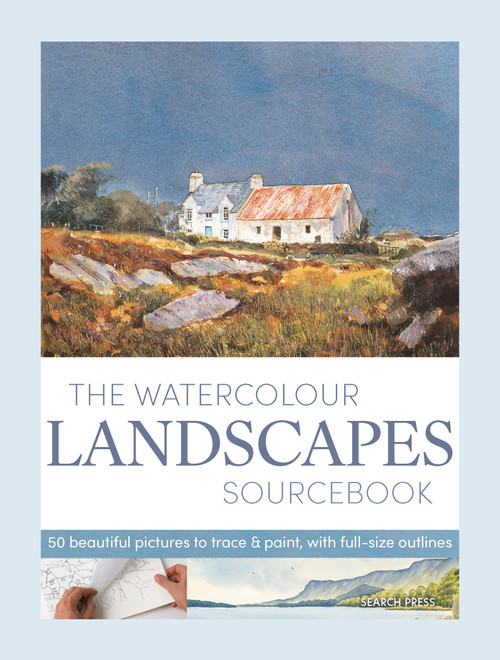 The Watercolour Landscapes Sourcebook (50 beautiful pictures to trace & paint, with full-size outlines) by Terry Harrison, Charles Evans, Arnold Lowrey, Tony Cowlishaw, 9781800923843