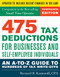 475 Tax Deductions for Businesses and Self-Employed Individuals (An A-to-Z Guide to Hundreds of Tax Write-Offs) by Bernard B. Kamoroff, 9781493040186