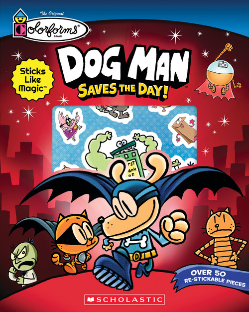 Dog Man Saves the Day (Colorforms® Activity Book) by Scholastic, 9798225087067