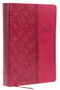KJV Study Bible, Large Print, Leathersoft, Red/Pink, Red Letter (Second Edition) by Thomas Nelson, 9781401679507