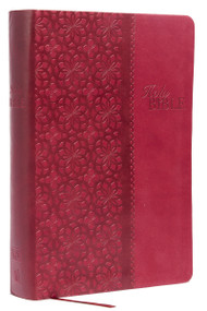 KJV Study Bible, Large Print, Leathersoft, Red/Pink, Red Letter (Second Edition) by Thomas Nelson, 9781401679507