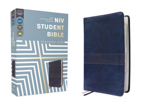 NIV, Student Bible, Personal Size, Leathersoft, Navy, Comfort Print by Philip Yancey, Tim  Stafford, Zondervan, 9780310461746