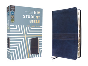 NIV, Student Bible, Personal Size, Leathersoft, Navy, Thumb Indexed, Comfort Print by Philip Yancey, Tim  Stafford, Zondervan, 9780310461753