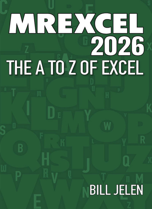 MrExcel 2026 (The A to Z of Excel) by Bill Jelen, 9781615470921