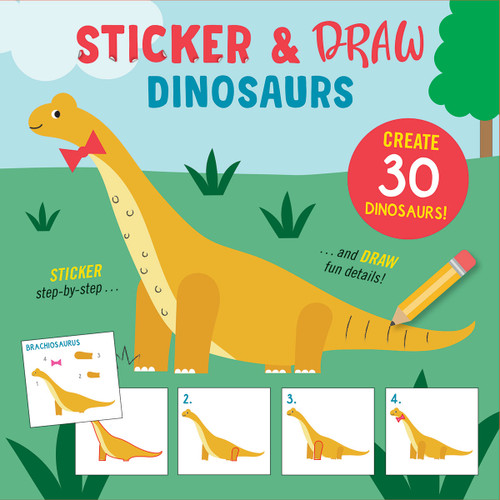 Sticker & Draw Dinosaurs (Create 30 Dinosaurs!) by Alice Potter, Peter Pauper Press Inc., 9781441348425