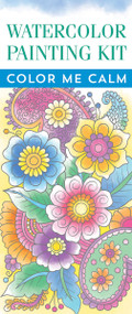 Color Me Calm Watercolor Painting Kit (20 designs with ready-to-use paint palettes, and paintbrush included) by Peter Pauper Press Inc., 9781441348708