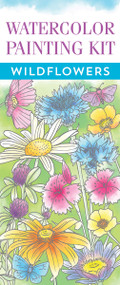 Wildflowers Watercolor Painting Kit (20 designs with ready-to-use paint palettes, and paintbrush included) by Peter Pauper Press Inc., 9781441348722