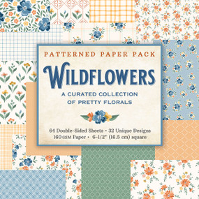 Wildflowers Patterned Paper Pack (64 double-sided sheets, 32 unique designs, 160 gsm heavyweight paper) (A Curated Collection of Pretty Florals) by Peter Pauper Press Inc., 9781441349095