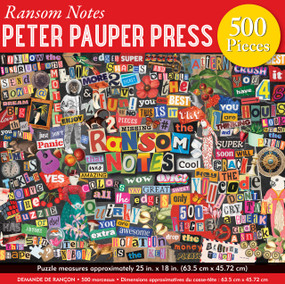 Ransom Notes 500-Piece Jigsaw Puzzle by Peter Pauper Press Inc., 9781441348265