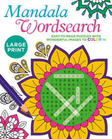 Large Print Mandala Wordsearch (Easy-to-Read Puzzles with Wonderful Images to Color In) by Eric Saunders, 9781398829527