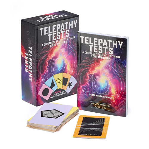 Telepathy Tests Book & Card Deck (A Complete Toolkit to Train Your Intuition) by Sahar Huneidi Palmer, 9781398844377