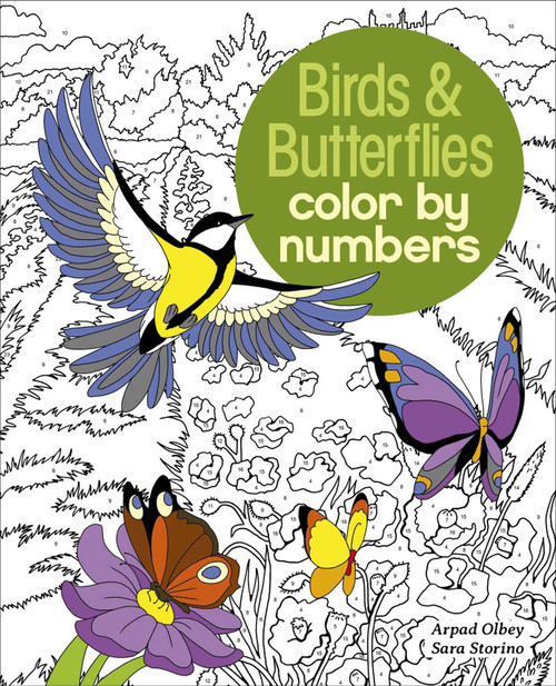 Birds & Butterflies Color by Numbers by Sara Storino, Arpad Olbey, 9781839407314