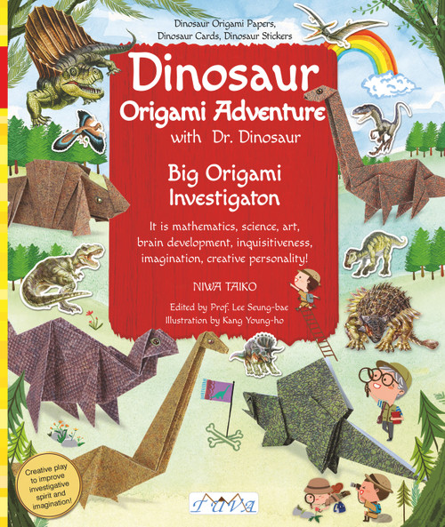 Dinosaur Origami Adventure (Dinosaur Origami Papers, Dinosaur Cards, Dinosaur Stickers) by Niwa Taiko, 9786059192675