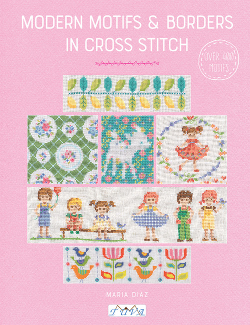 Modern Motifs & Borders in Cross Stitch by Maria Diaz, 9786059192323
