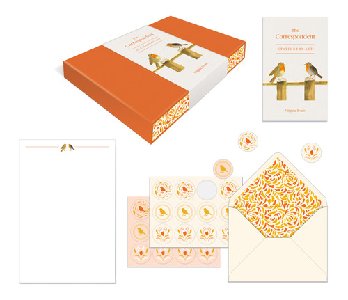 The Correspondent Stationery Set (Boxed Stationery) (20 Sheets of Writing Paper, 20 Matching Envelopes, and 24 Envelope Sticker Seals) by Virginia Evans, 9798217037193