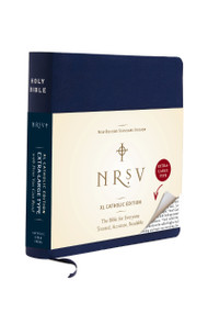 NRSV XL, Catholic Edition, Navy Leathersoft (Holy Bible) by Catholic Bible Press, 9780061946547