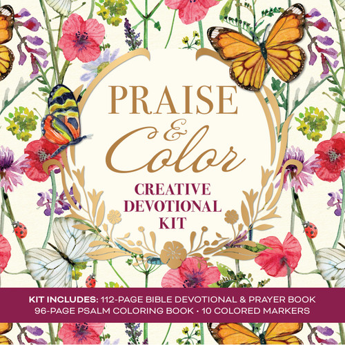 Praise & Color Creative Devotional Kit (Bible Devotional & Psalm Coloring Kit) by Editors of Chartwell Books, 9780785850083