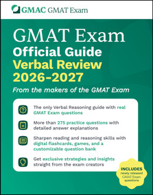 GMAT Official Guide Verbal Review 2026 - 2027 (Book + Online Question Bank) by GMAC (Graduate Management Admission Council), 9781394412679