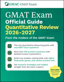GMAT Official Guide Quantitative Review 2026 - 2027 (Book + Online Question Bank) by GMAC (Graduate Management Admission Council), 9781394412655