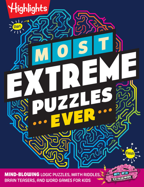 Most Extreme Puzzles Ever (Challenging Logic Puzzles, Math Riddles, Brain Teasers, and Word Games for Kids) by Highlights, 9781639625246