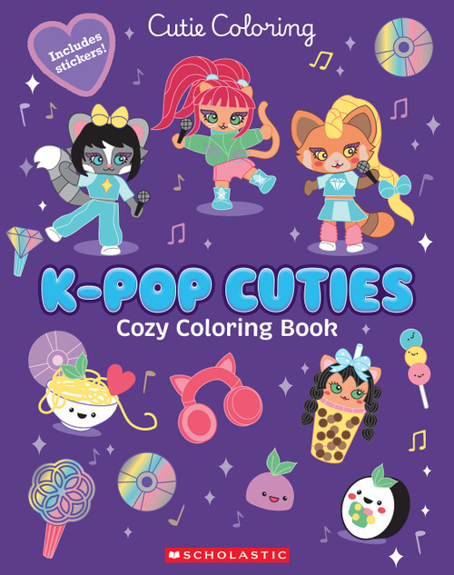 K-Pop Cuties Coloring Book by Scholastic, 9798225098711