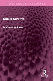 Social Surveys by D. Caradog Jones, 9781032985954