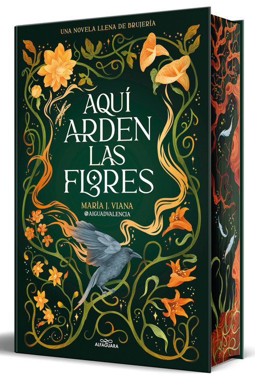Aquí arden las flores (Edición cantos pintados) / Here the Flowers Burn (Sprayed Edges Edition) (Spanish Edition) by @AIGUADVALENCIA, 9791387741662