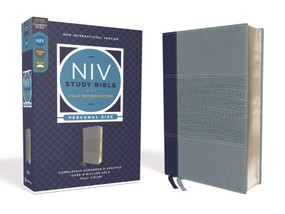 NIV Study Bible, Fully Revised Edition (Study Deeply. Believe Wholeheartedly.), Personal Size, Leathersoft, Navy/Blue, Red Letter, Comfort Print by Kenneth L. Barker, Mark L. Strauss, Jeannine K. Brown, Craig L. Blomberg, Michael Williams, Zondervan, 9780310449140