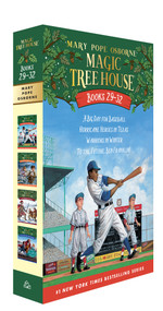 Magic Tree House Books 29-32 Boxed Set (A Big Day for Baseball; Hurricane Heroes in Texas; Warriors in Winter; To the Future, Ben Franklin!) by Mary Pope Osborne, AG Ford, 9798217449149