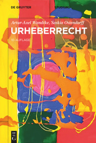 Urheberrecht (German Edition) by Artur-Axel Wandtke, Saskia Ostendorff, 9783119142885