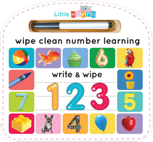 Write & Wipe 123 by Little Hippo Books, 9781951356545