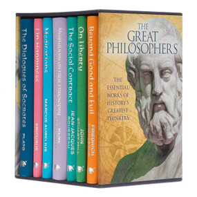 The Great Philosophers Collection (Deluxe 7-Book Hardcover Boxed Set) by Frederich Nietzsche, Plato, Jean-Jacques Rousseau, John Stuart Mill, Marcus Aurelius, Epicurus, René Descartes, 9781398836501
