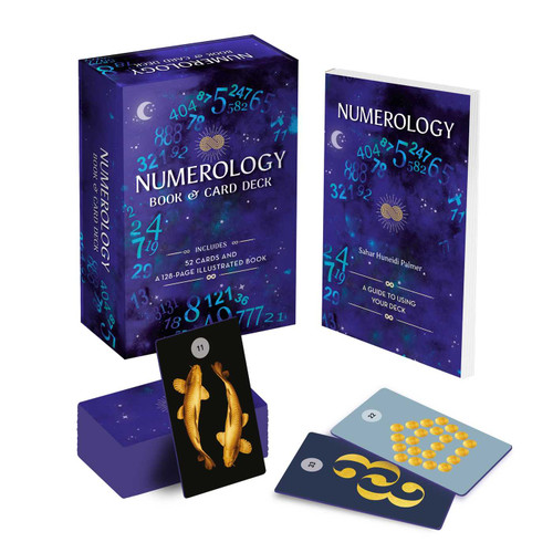 Numerology Book & Card Deck (Includes 52 cards and a 128-page illustrated book) by Sahar Huneidi Palmer, 9781398843981