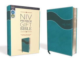 NIV, Premium Gift Bible, Leathersoft, Teal, Red Letter, Comfort Print (The Perfect Bible for Any Gift-Giving Occasion) by Zondervan, 9780310094050