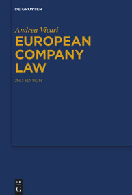 European Company Law by Andrea Vicari, 9783119144605