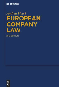 European Company Law by Andrea Vicari, 9783119144605