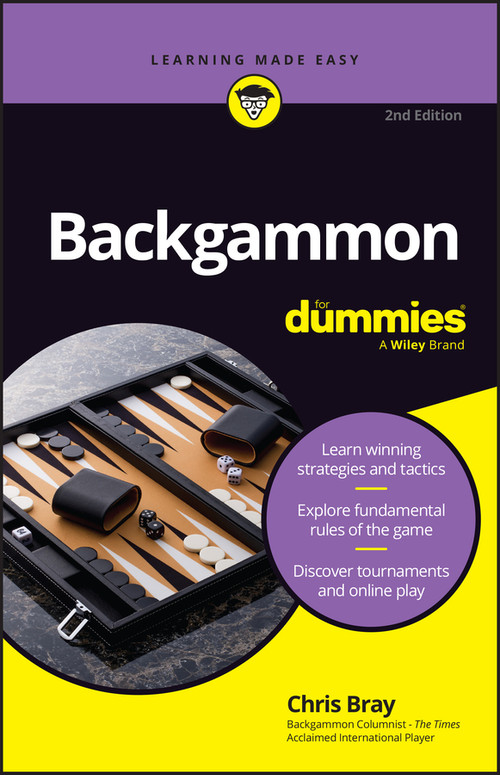Backgammon For Dummies by Chris Bray, 9781394445516
