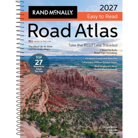 Rand McNally 2027 Midsize  - EasyFinder Road Atlas - Spiral (Large Print) by Rand McNally, 9780528029516