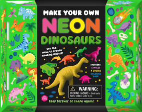 Make Your Own Neon Dinosaurs (A toy and book box set with 6 dino molds and 4 neon doughs!) by IglooBooks, Becky  Davies, 9781805854258