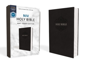 NIV, Holy Bible, Soft Touch Edition, Leathersoft, Black, Comfort Print by Zondervan, 9780310450474