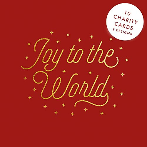SPCK Charity Christmas Cards, Pack of 10, 2 Designs (Gold Text) by SPCK, 9780281083084