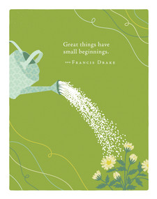 Positively Green Greeting Cards: Baby Shower - Great things have small beginnings (Pack of 6) by COMPENDIUM, 9798217467181