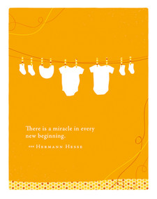 Positively Green Greeting Cards: Baby - There is a miracle in every (Pack of 6) by COMPENDIUM, 9798217464838