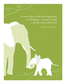 Positively Green Greeting Cards: Baby - A new baby is like the beginning of all (Pack of 6) by COMPENDIUM, 9798217464975